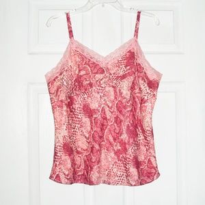 (NWOT) Chadwick's Women's Pink Printed Camisole